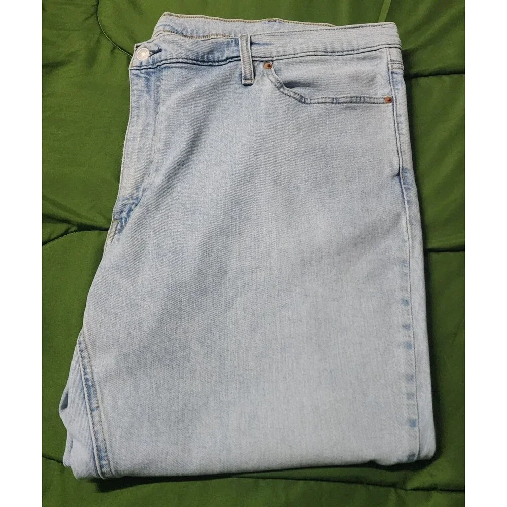 Levi's 541 Straight Leg Light Wash Men's Blue Jeans Size 50x29